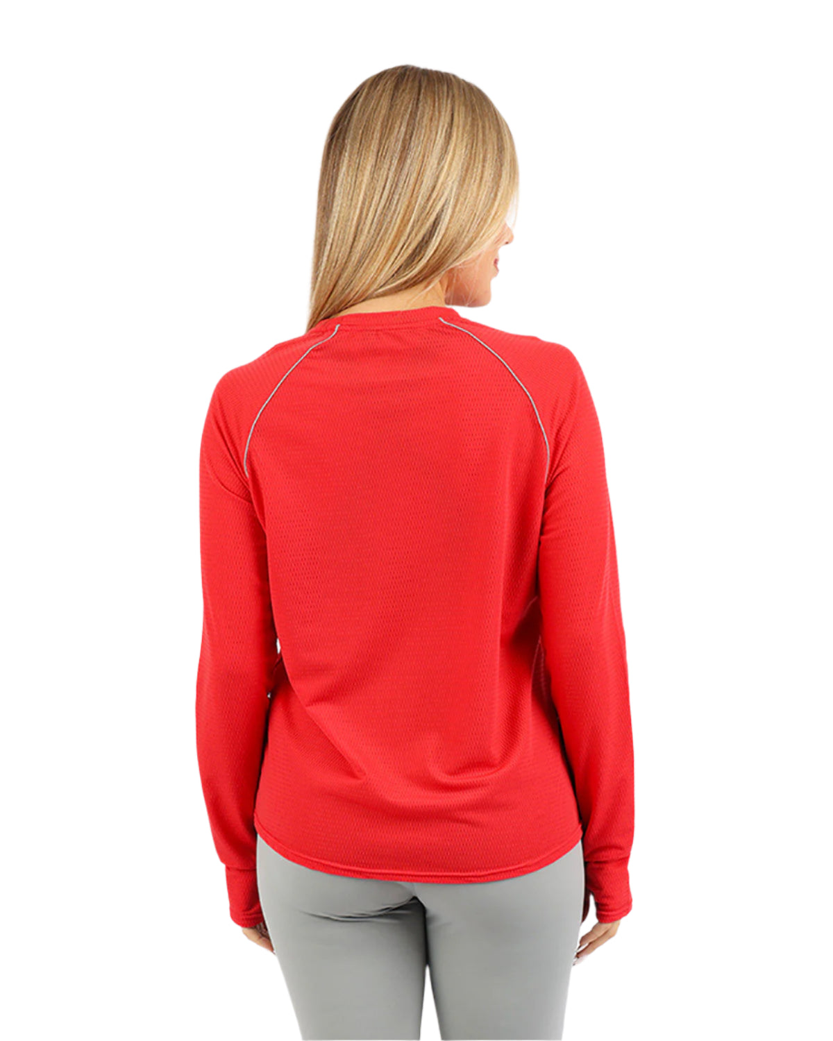 Long-Sleeve Training Red Top-Atum -18209491