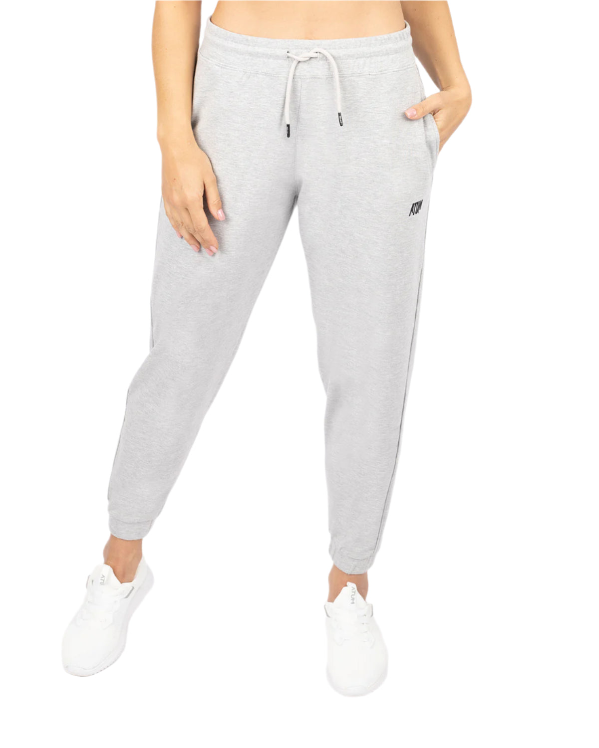 Women's Sport Gray Sweatpants-Atum -4625113