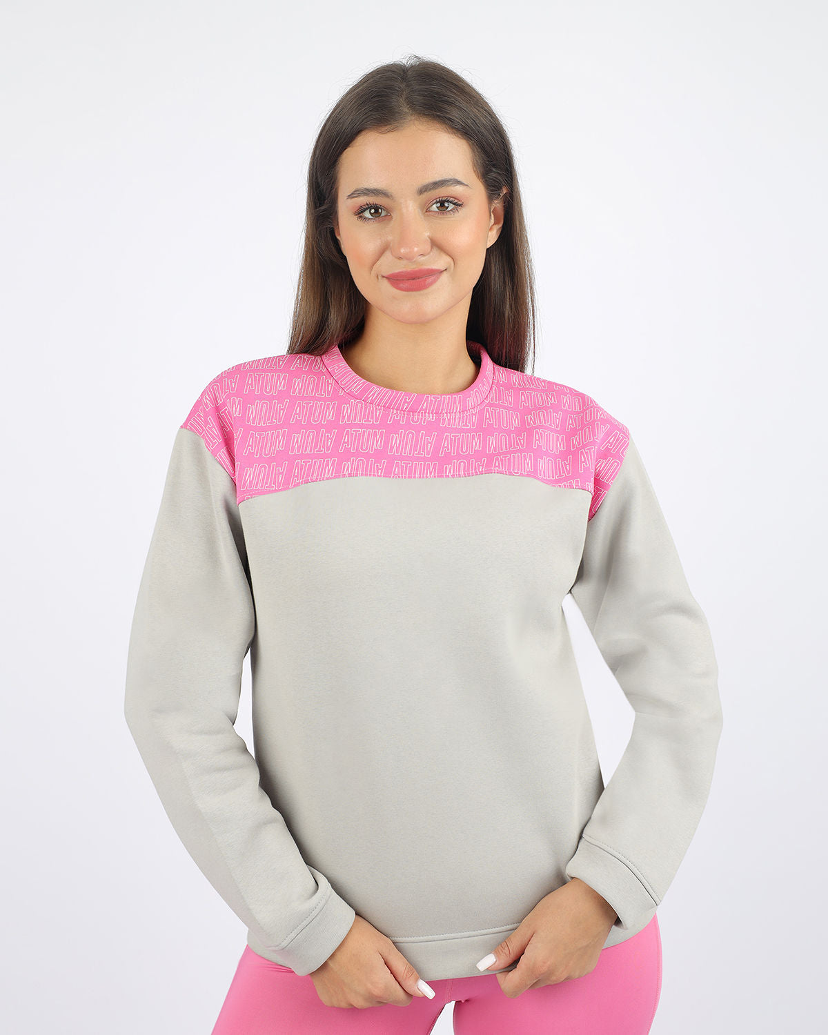 Women's Gray Sweatshirt-Atum -7952967