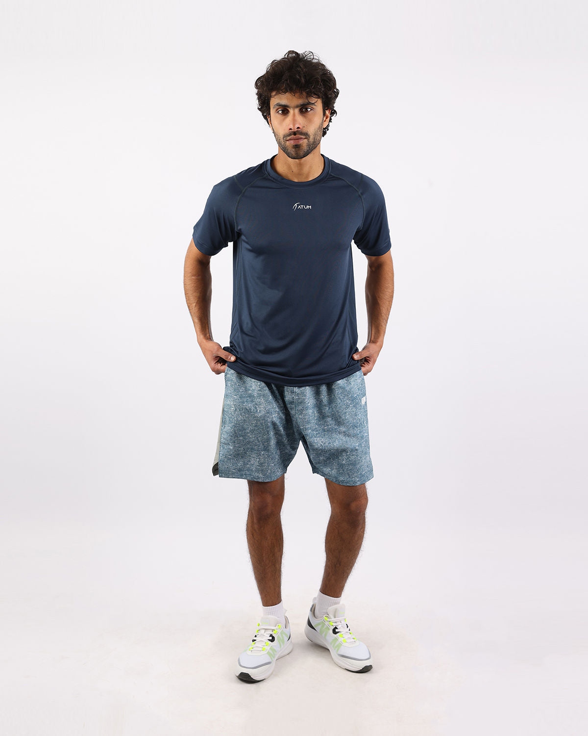 Energy Flow Men's Navy T-Shirt-Atum -79690387