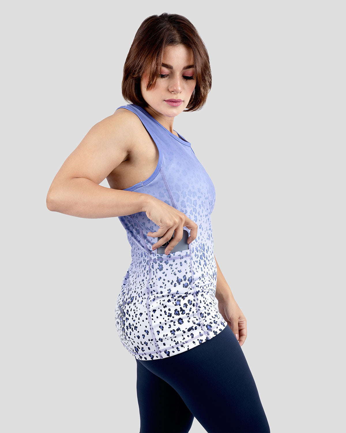 Colored Tank Purple Top-Atum -71944044