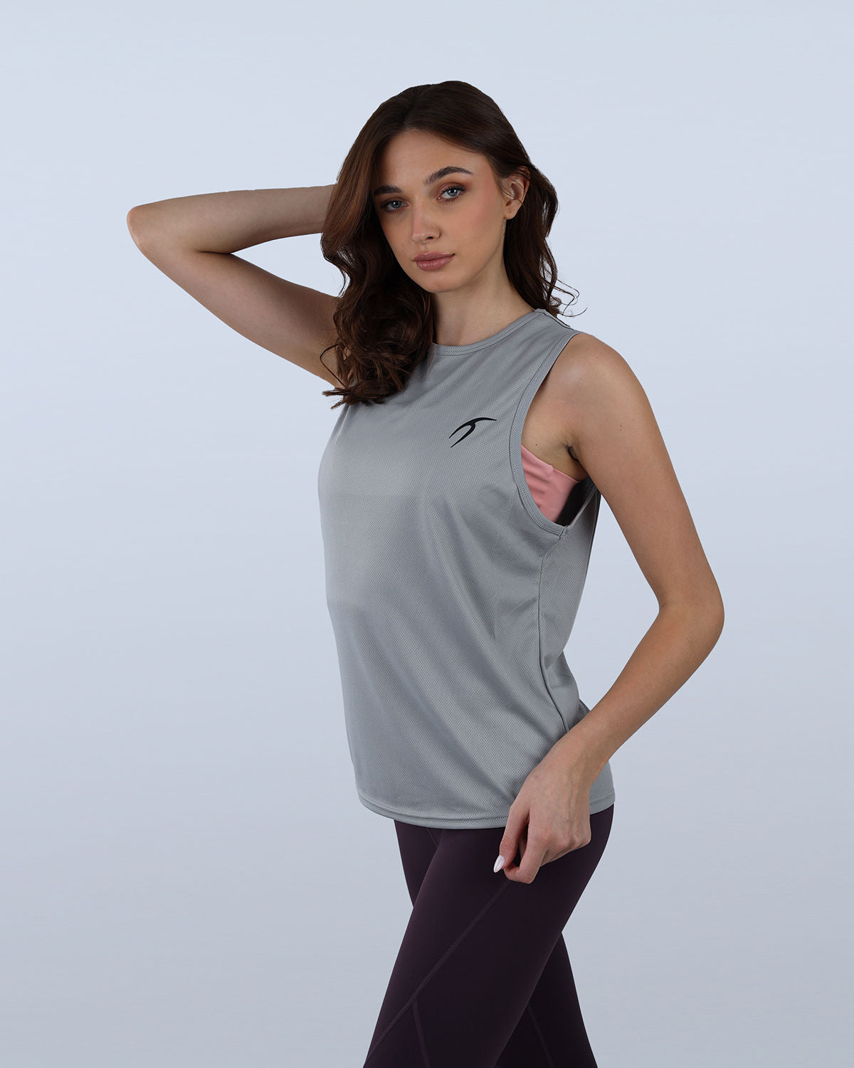 Modal Yoga Gray Tank Top-Atum -18567750