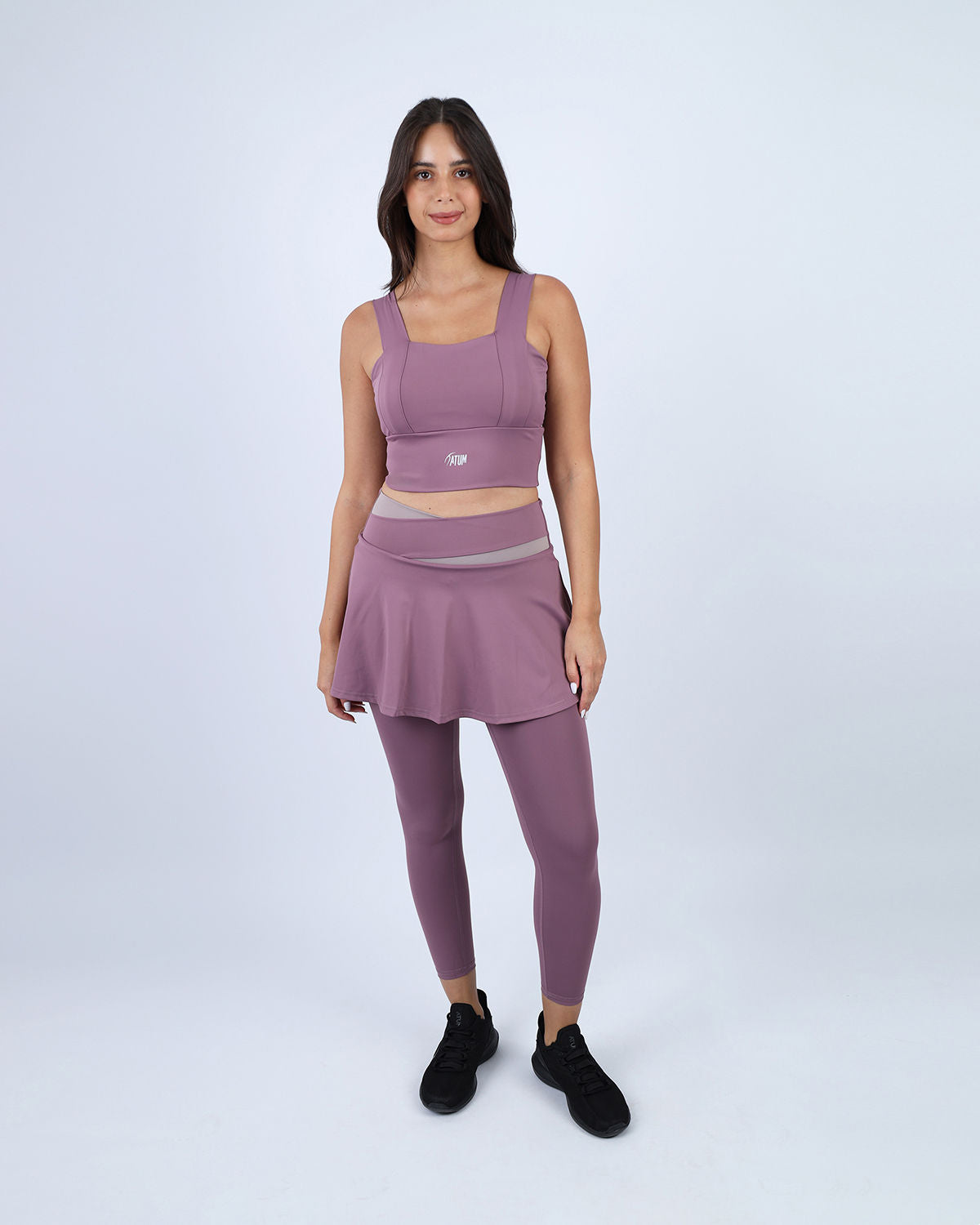 Flexi Flair Skirted Purple Leggings-Atum -48289382