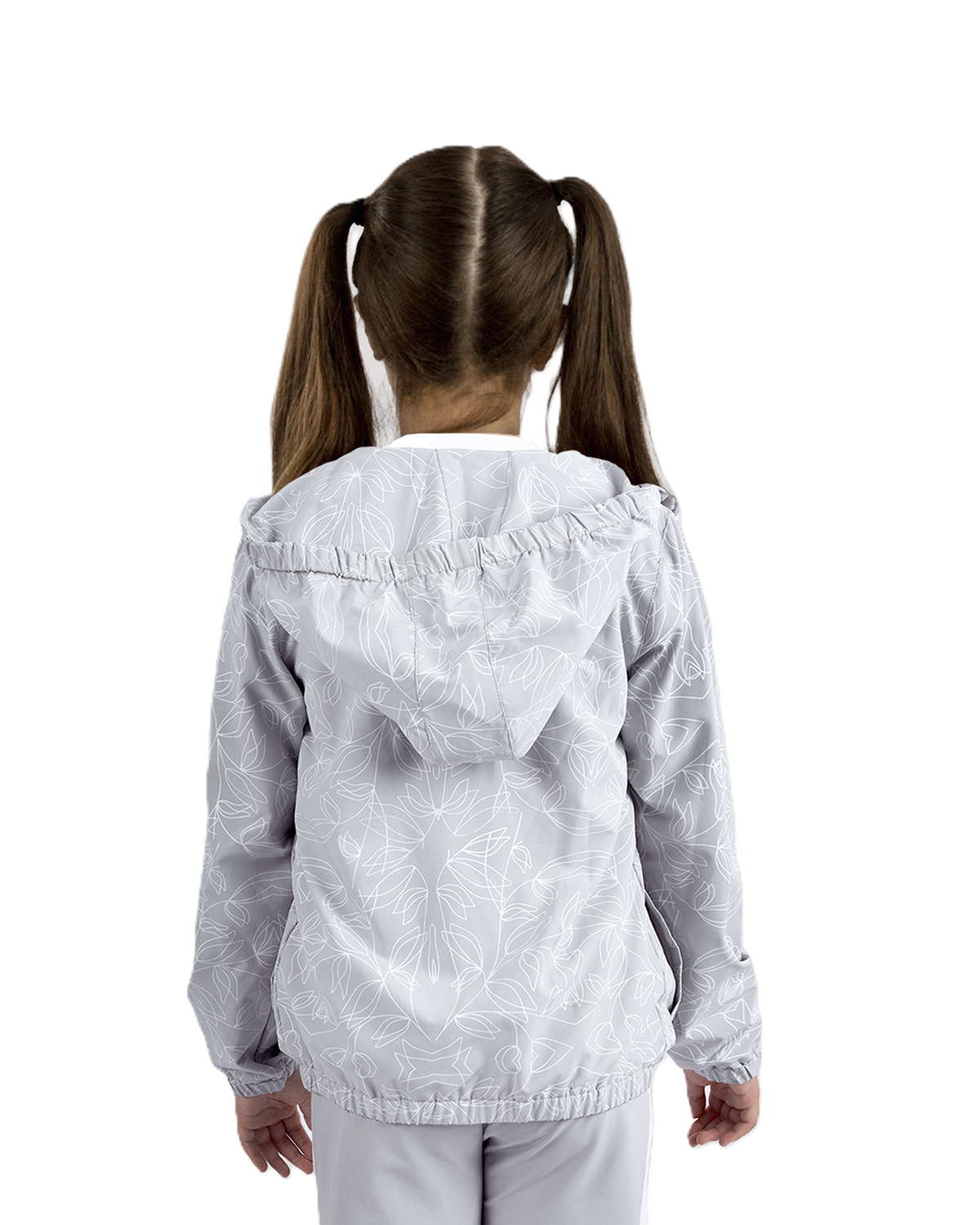 Colorful Girl's Gray Jacket-Atum -80594523