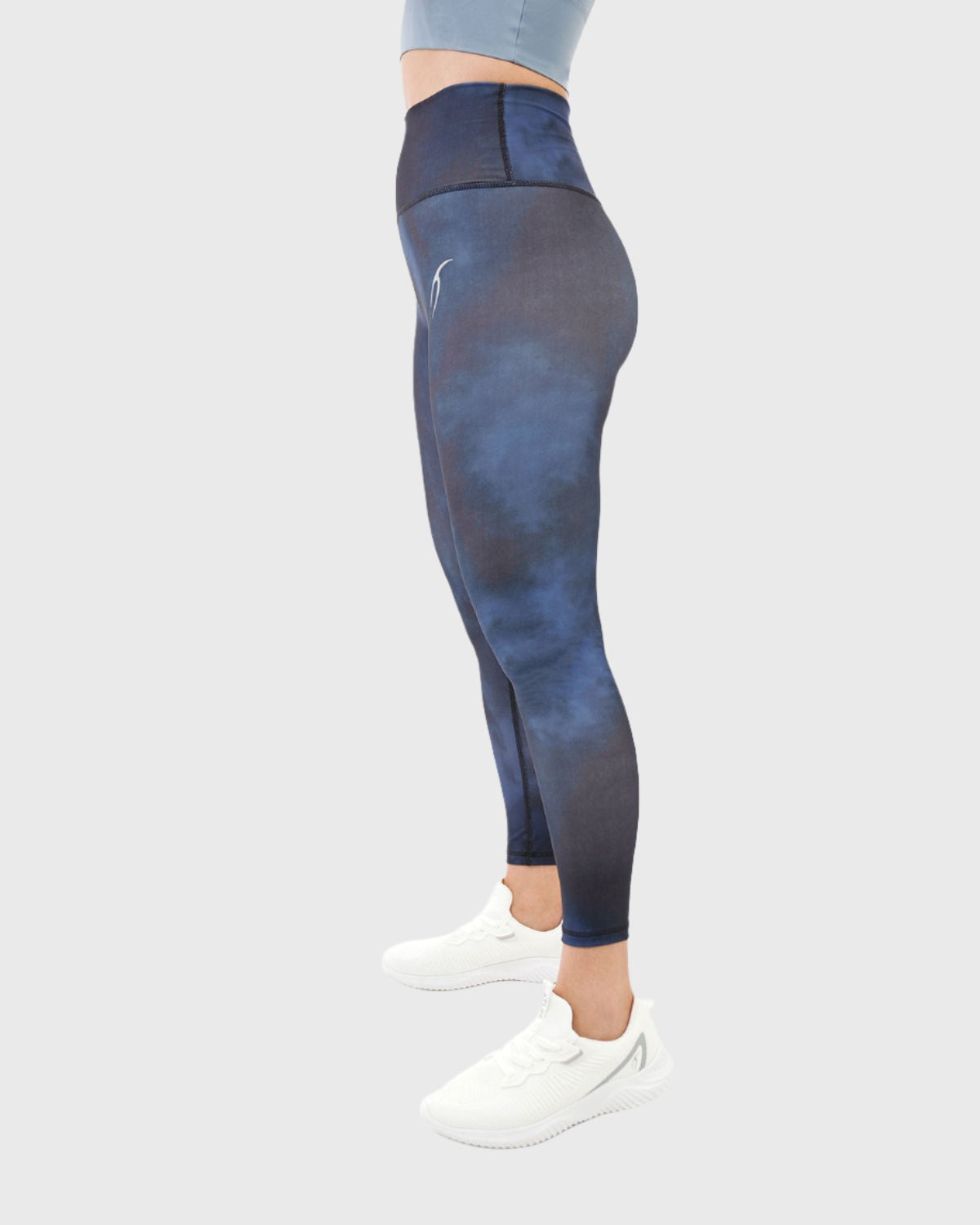 Yoga Printed Navy Leggings-Atum -10853583