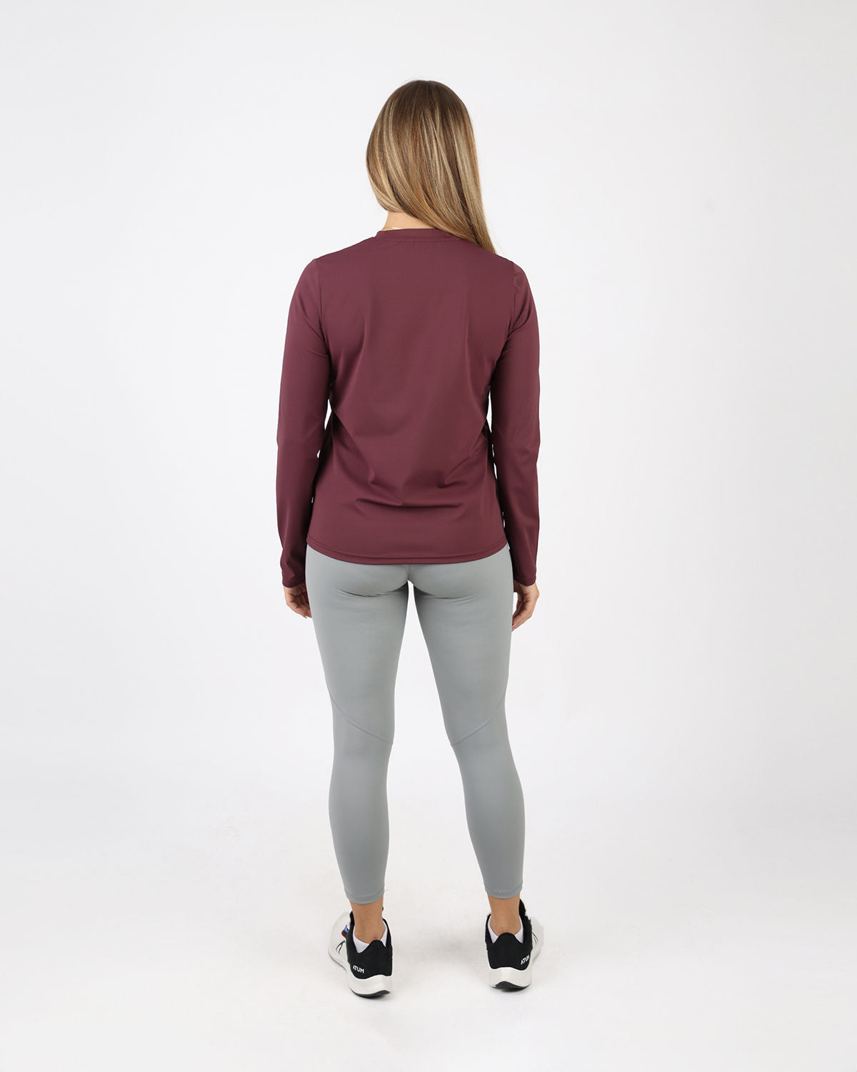 Training Long-Sleeve Burgundy T-Shirt-Atum -44835942