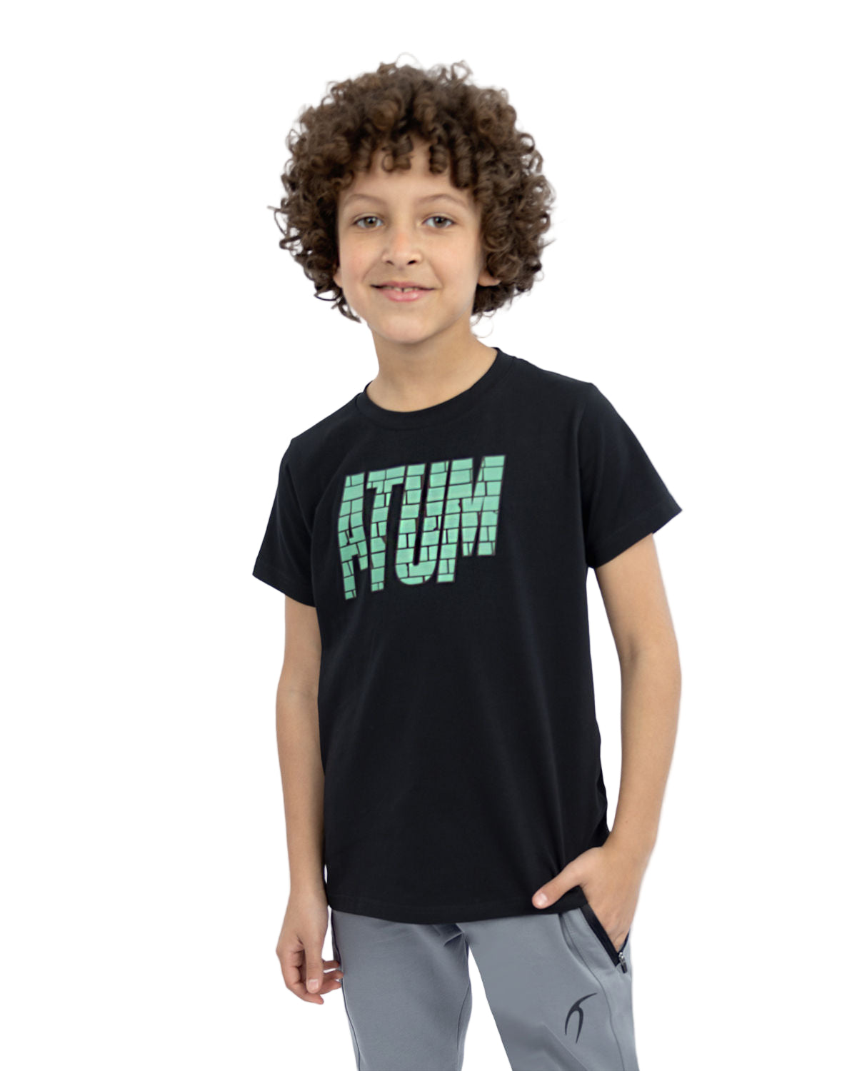 Super Hero Boy's Green T-Shirt-Atum -5129133
