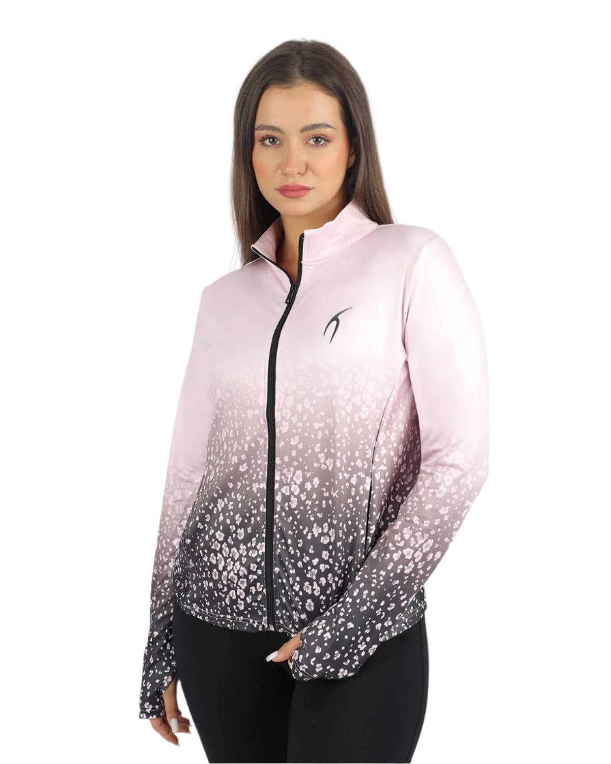 Colored Print Pink Jacket-Atum -65867369