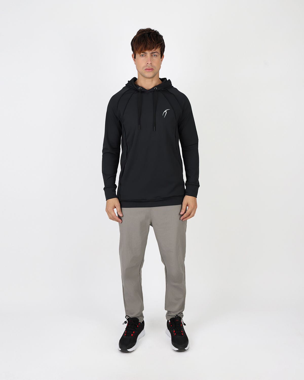 Long-Sleeve Training Black Hoodie-Atum -31471895