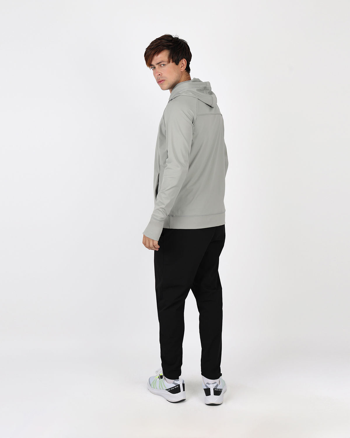 Long-Sleeve Training Gray Hoodie-Atum -80535919
