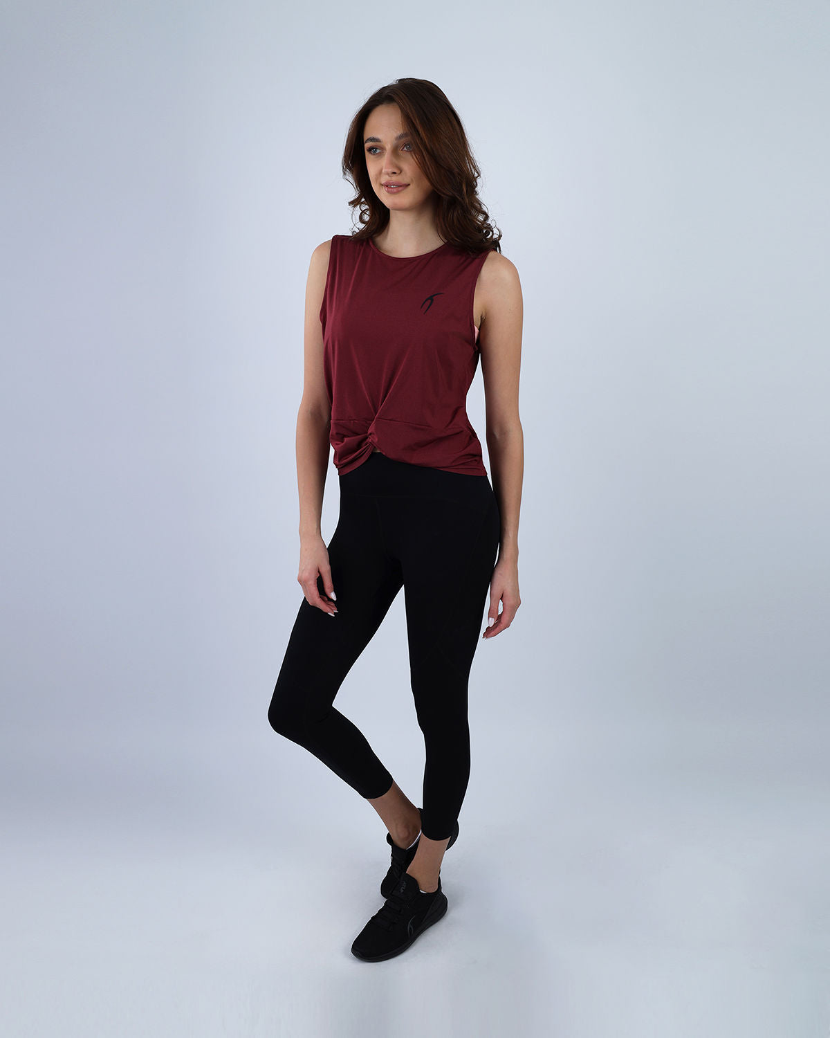 YOGA Twist Cropped Tank Top