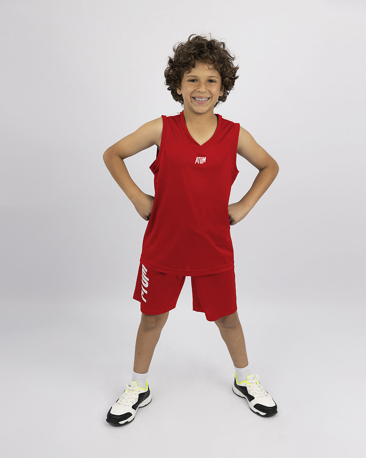 Basketball Boy's Red Short-Atum -71898650
