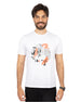 Printed White Men's T-Shirt
