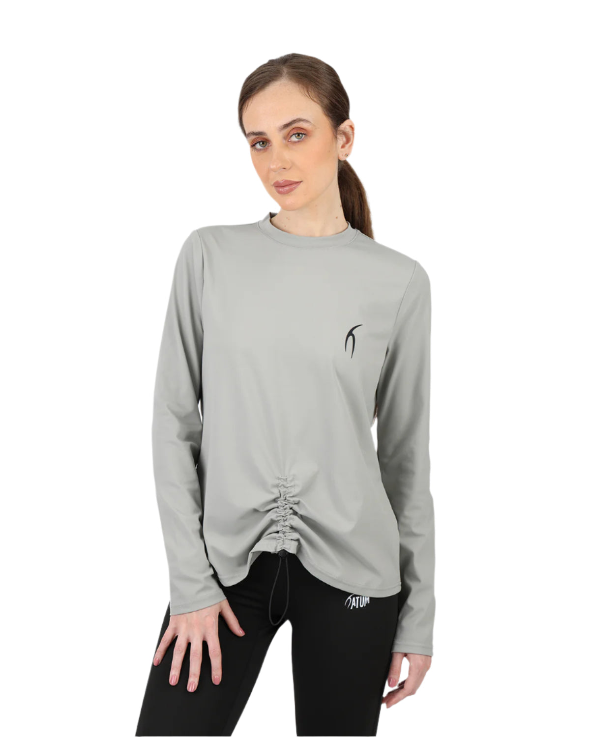 Training Long-Sleeve Gray T-Shirt-Atum -82810458