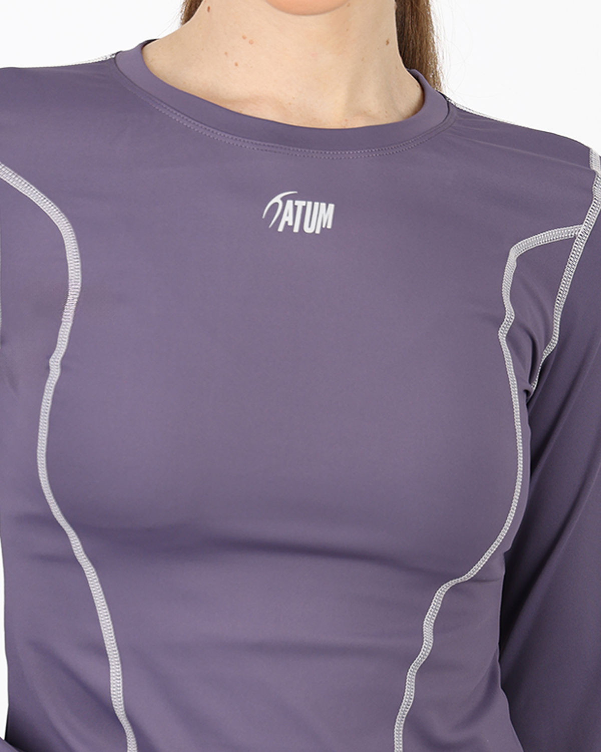 Streamline Long Slevess Women's Violet Top-Atum -44735627