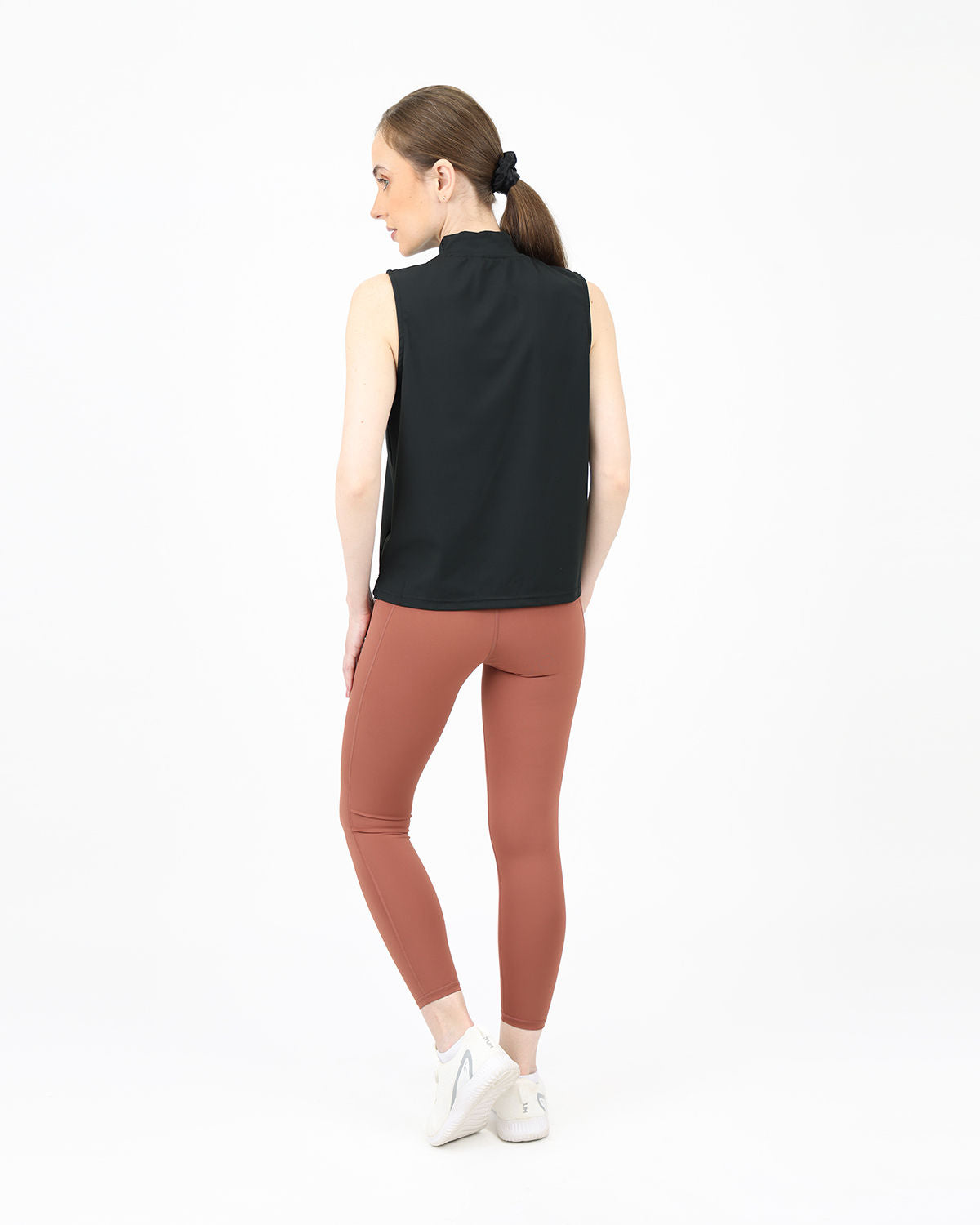 Sleeveless Training Black Tank Top-Atum -35506728