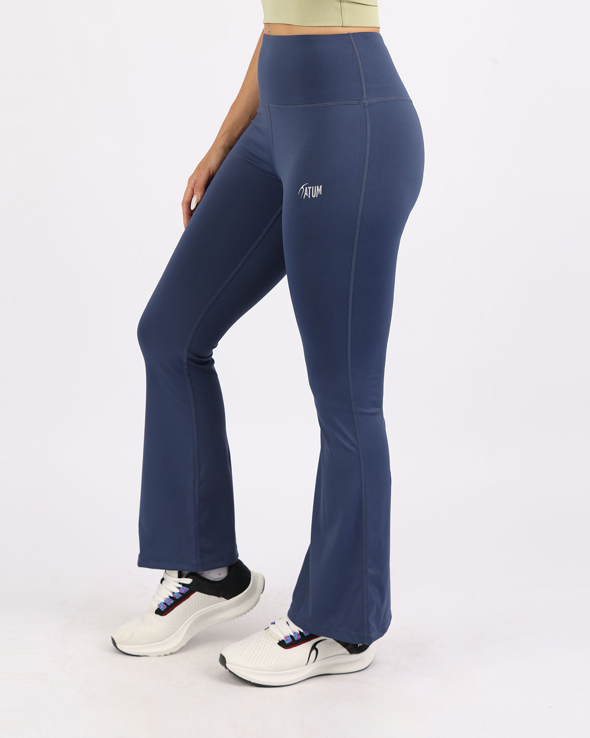 Wide Leg Yoga Navy Leggings-Atum -97789047