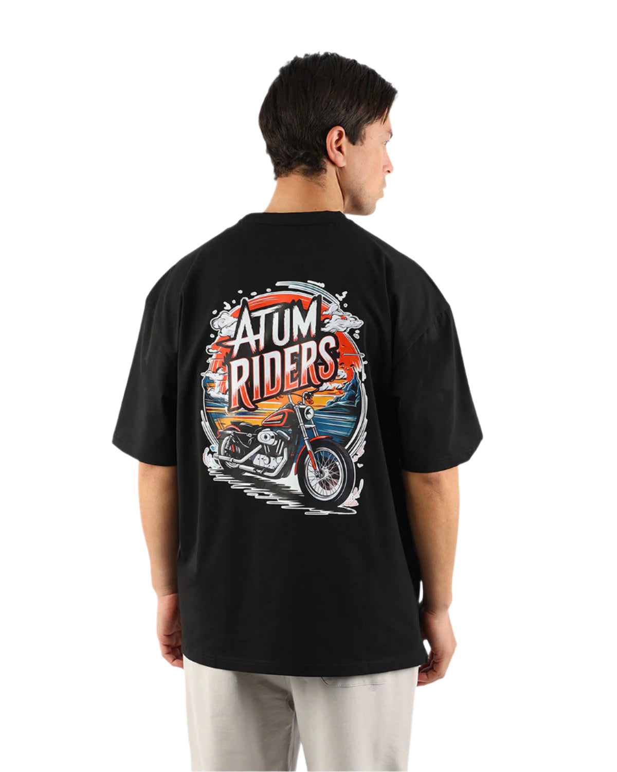 Highway Riders Black T-Shirt-Atum -99353412