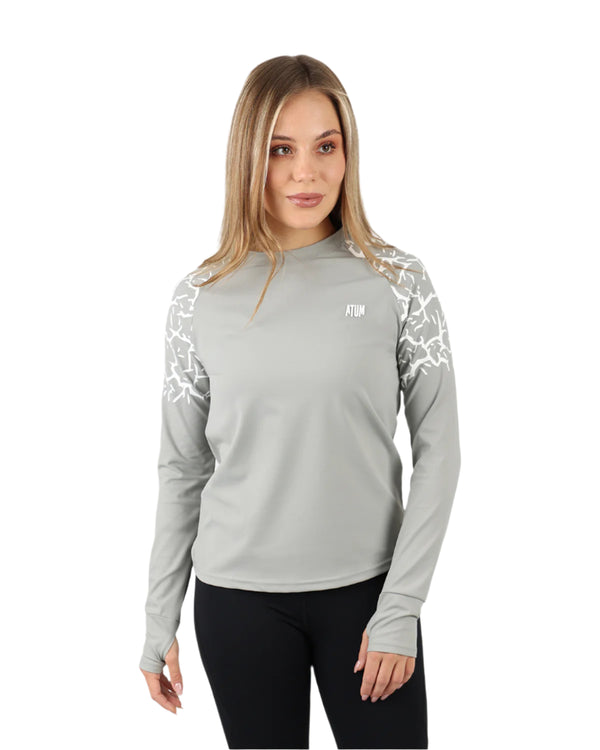 Graphic Long-Sleeve Gray T-Shirt-Atum -8774977