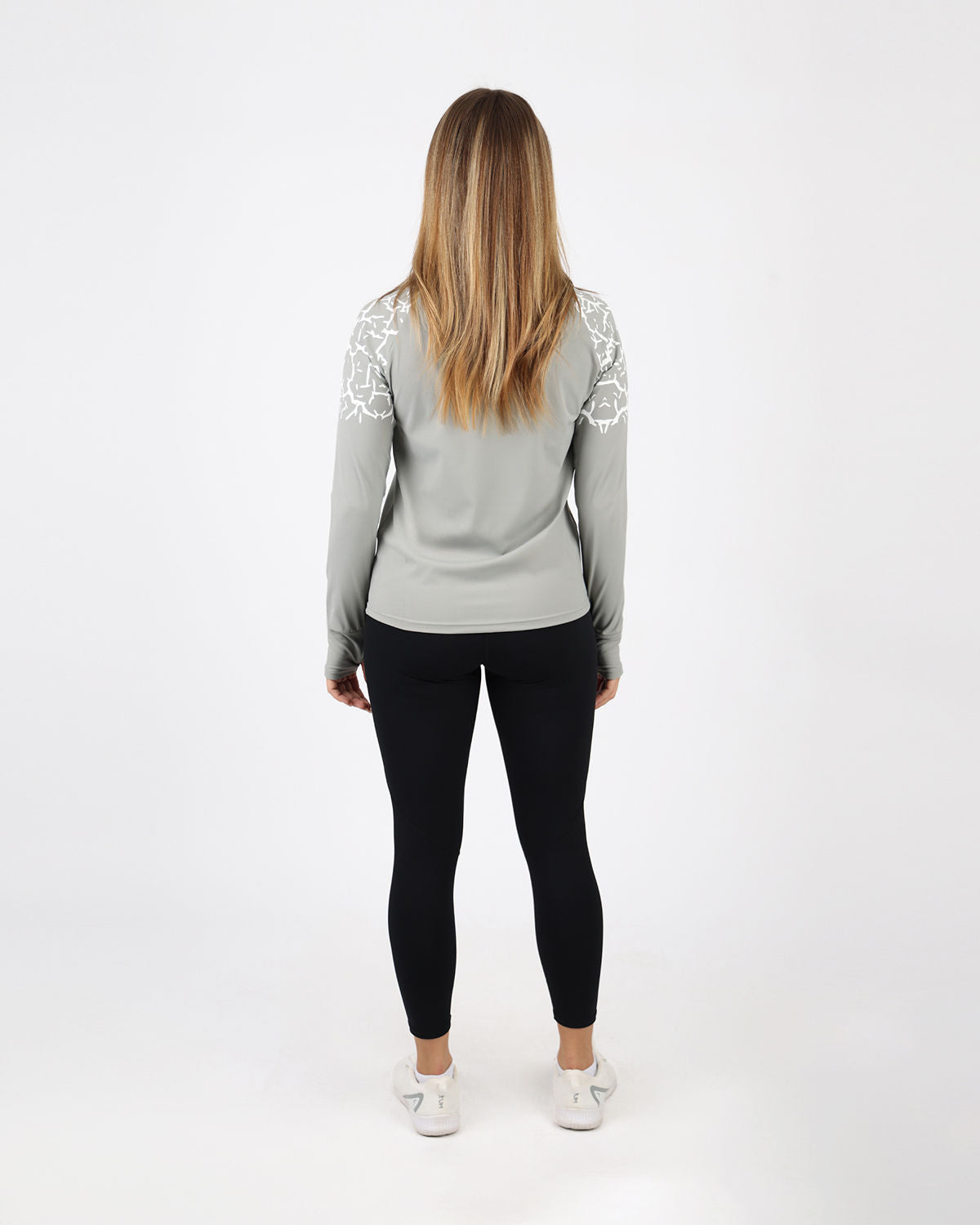 Graphic Long-Sleeve Gray T-Shirt-Atum -96515051