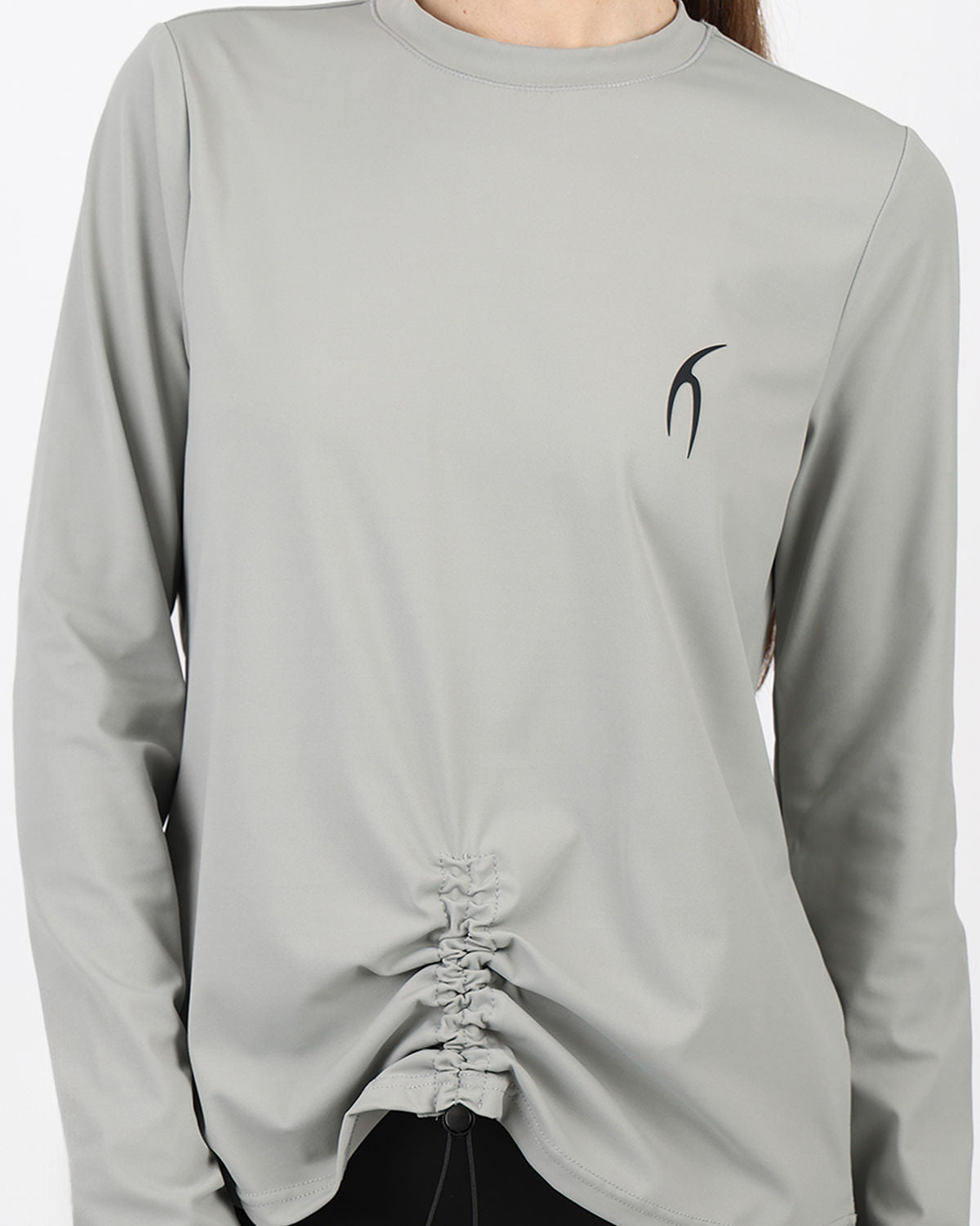 Training Long-Sleeve Gray T-Shirt-Atum -33914787