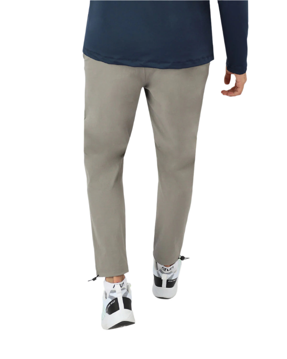 Slim Fit Gray Jogger Pants-Atum -84498416