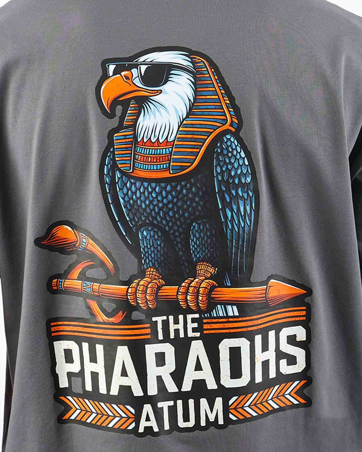 Pharaohs Legacy Dark Gray T-Shirt-Atum -75372375