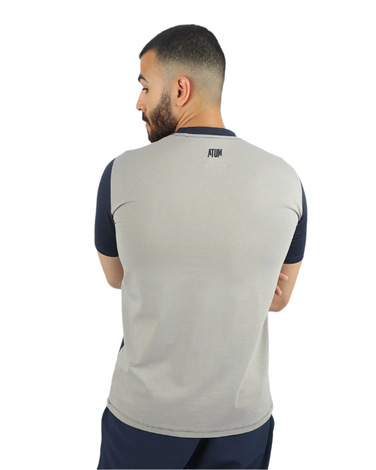 Men's Basic Navy T-Shirt-Atum -85516413
