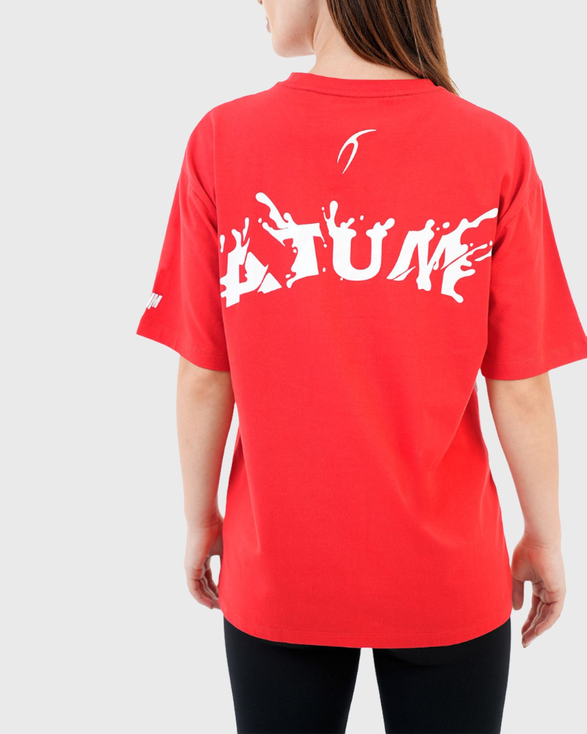 Oversized Splash Red T-Shirt-Atum -54455030