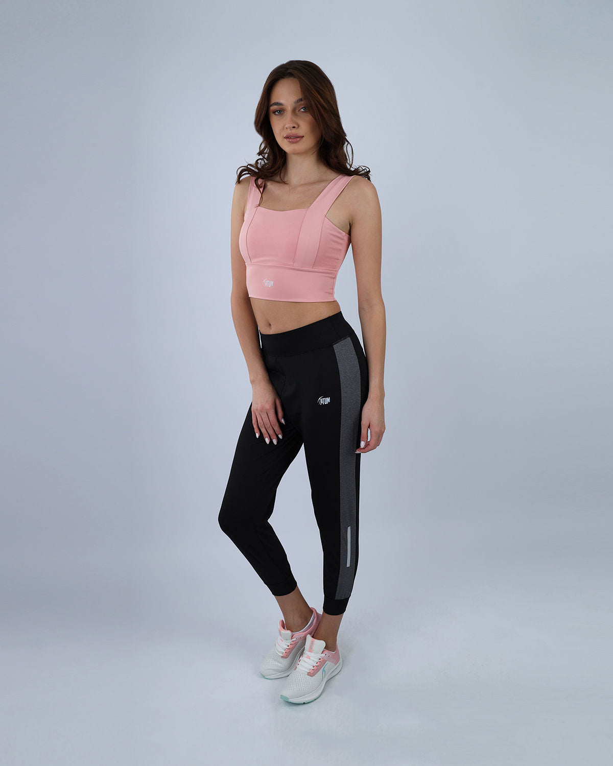 Stride Contrast Panel Black Pants-Atum -65705870