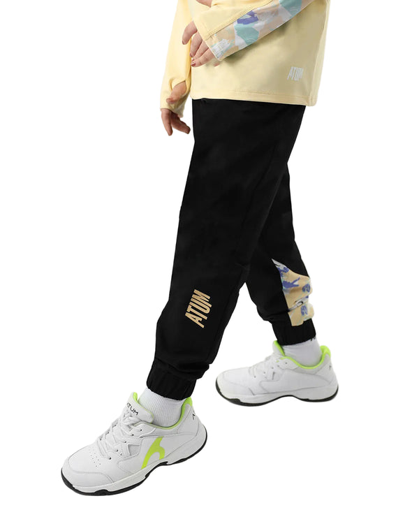 Girl's Trendy Black Pants-Atum -33639655