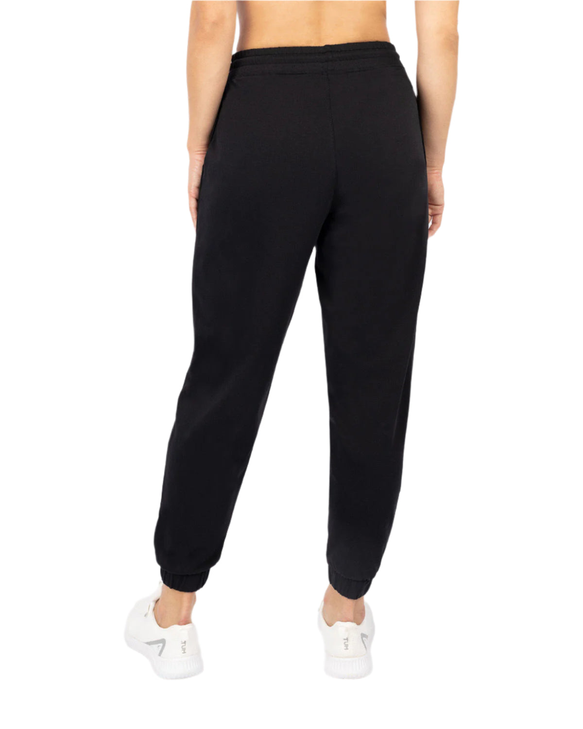 Women's Sport Black Sweatpants-Atum -65924515
