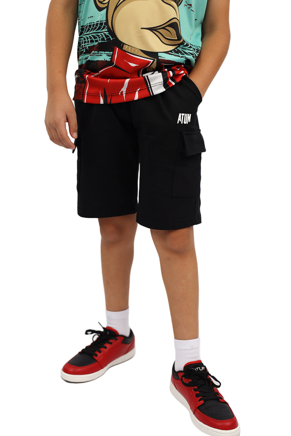 Boy's Premium Black Short-Atum -56168785