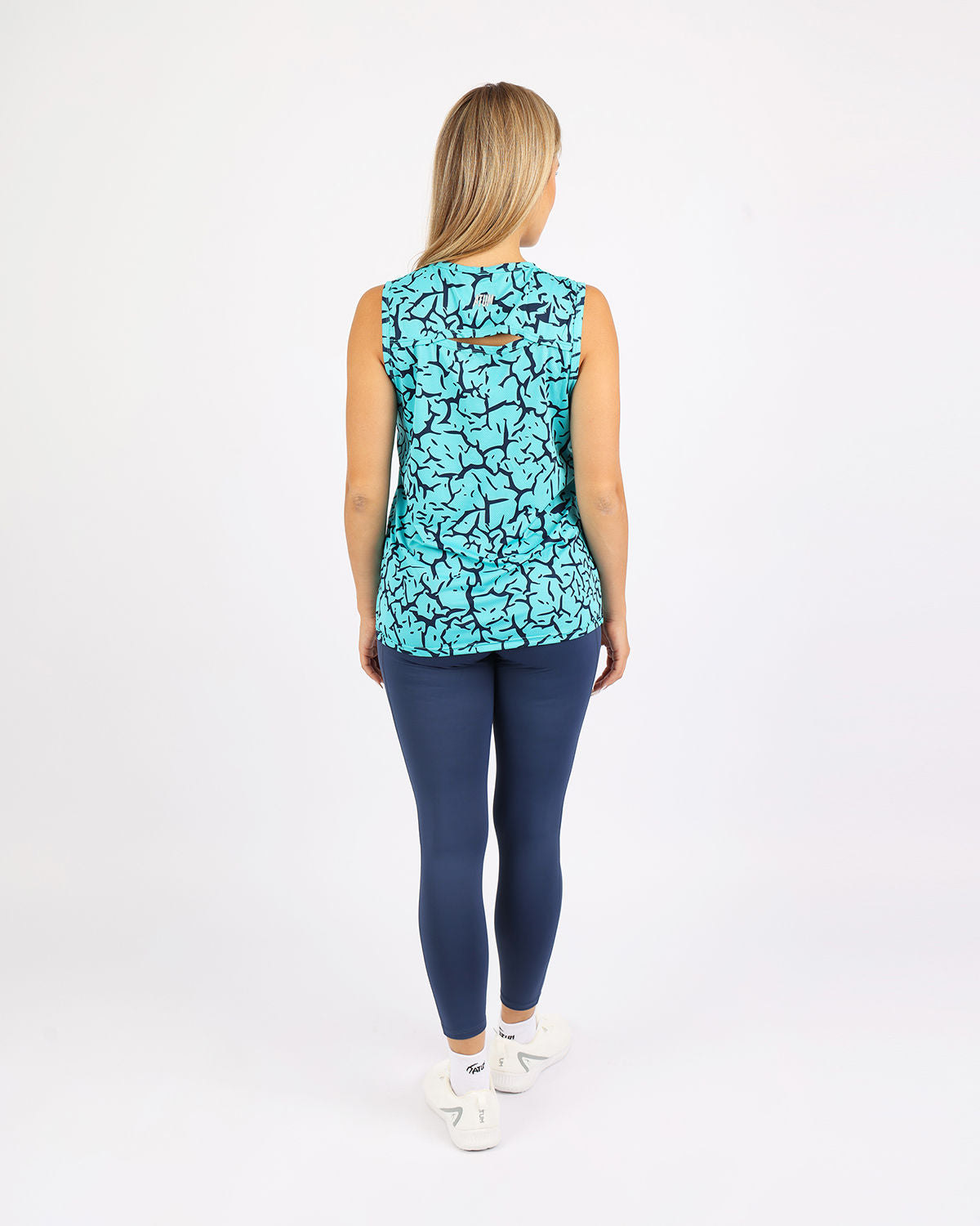 Hyper Sleeveless Turquoise Tank Top-Atum -63035510