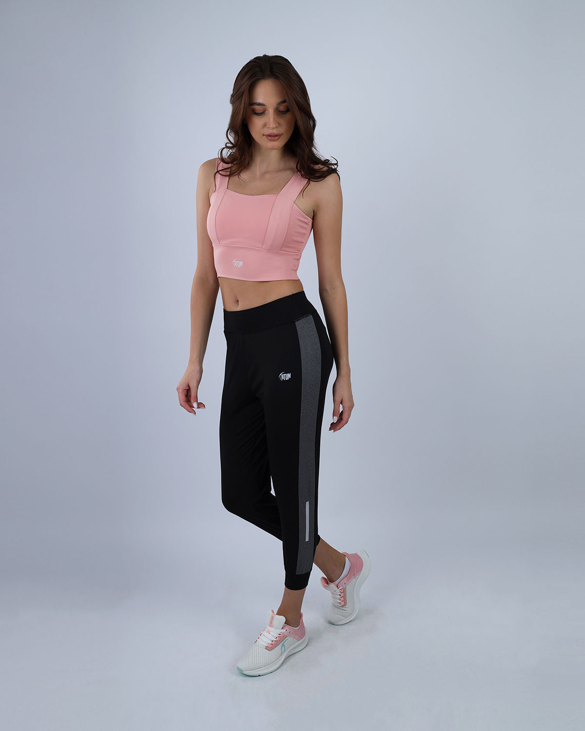 Stride Contrast Panel Black Pants-Atum -13995842