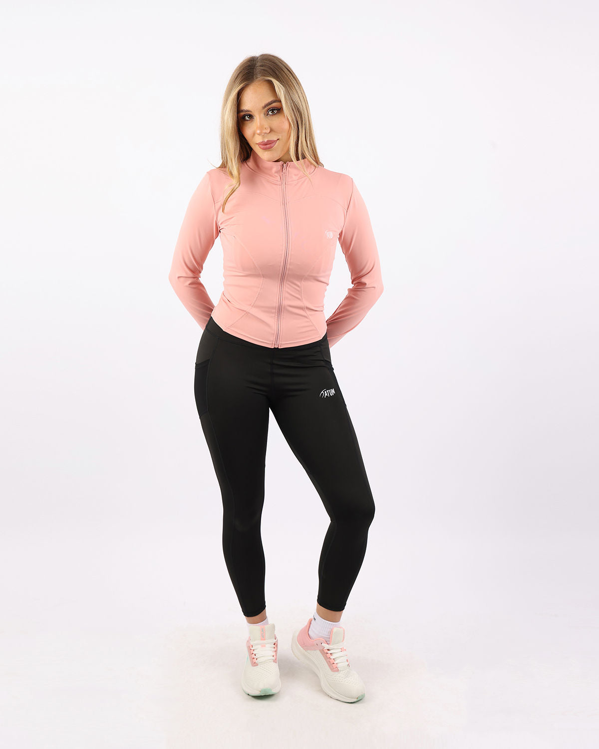 Verde Women's Zip Rose Jacket-Atum -11649946