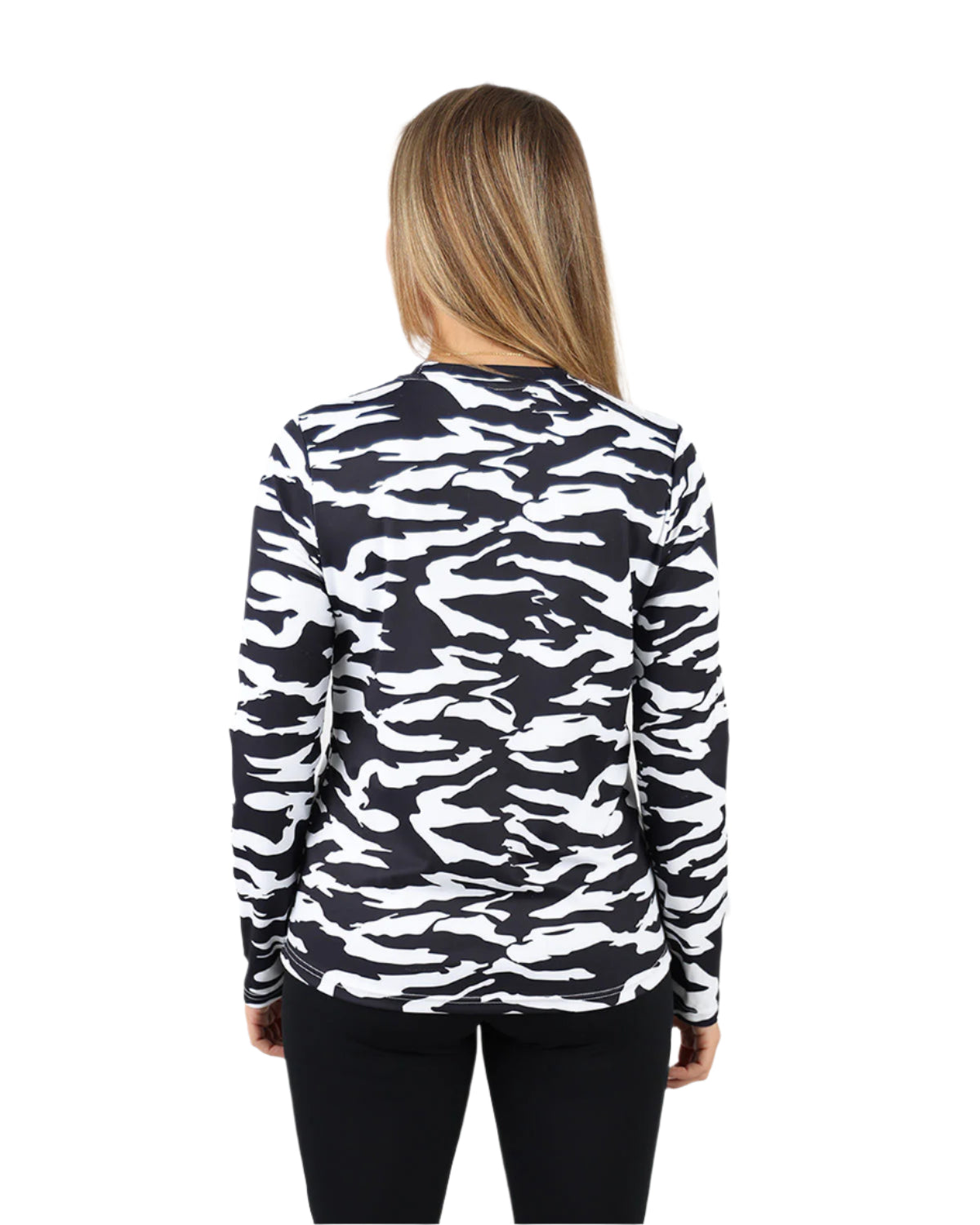 Cinchable Long-Sleeve Black T-Shirt-Atum -83772183