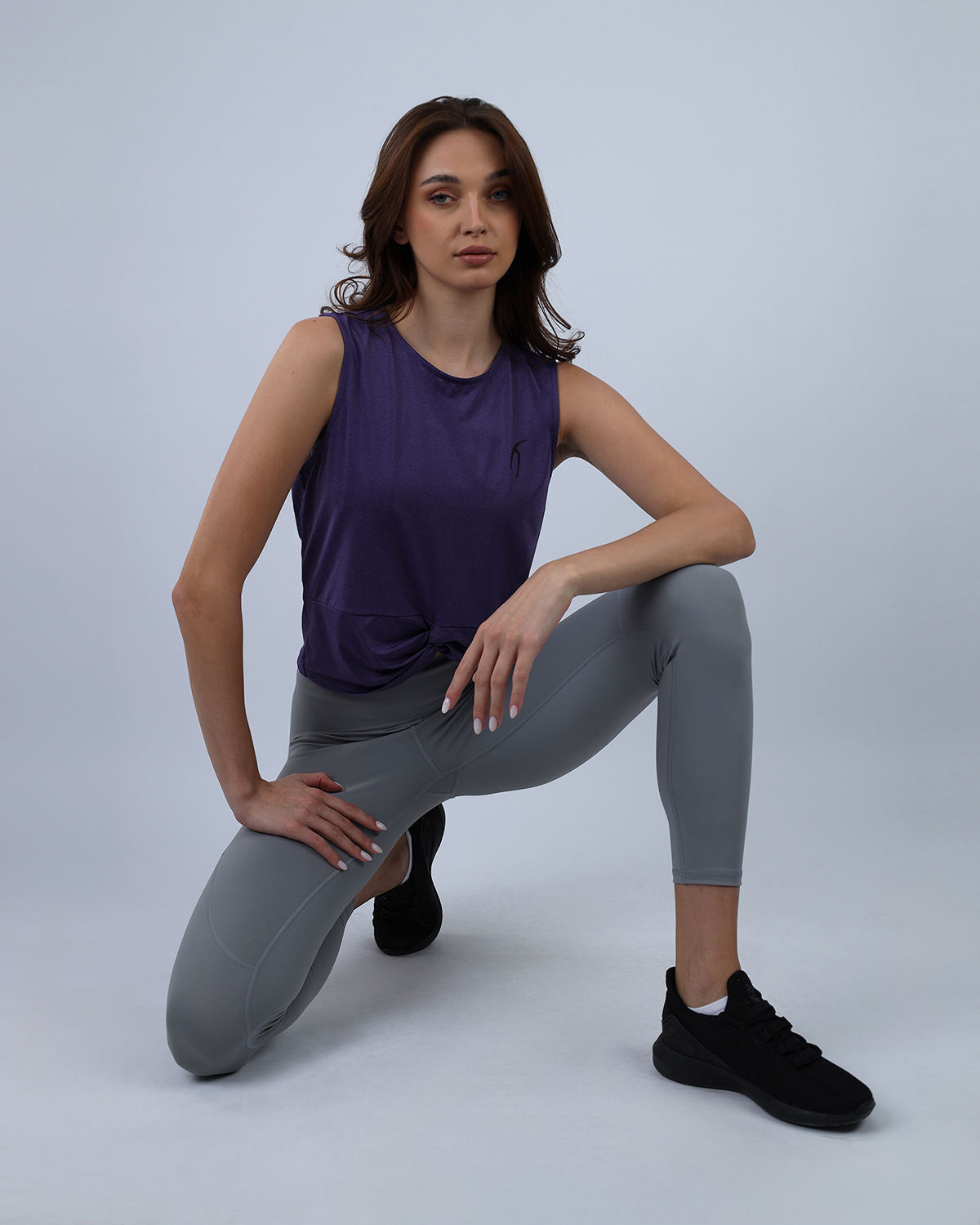 YOGA Twist Cropped Tank Top