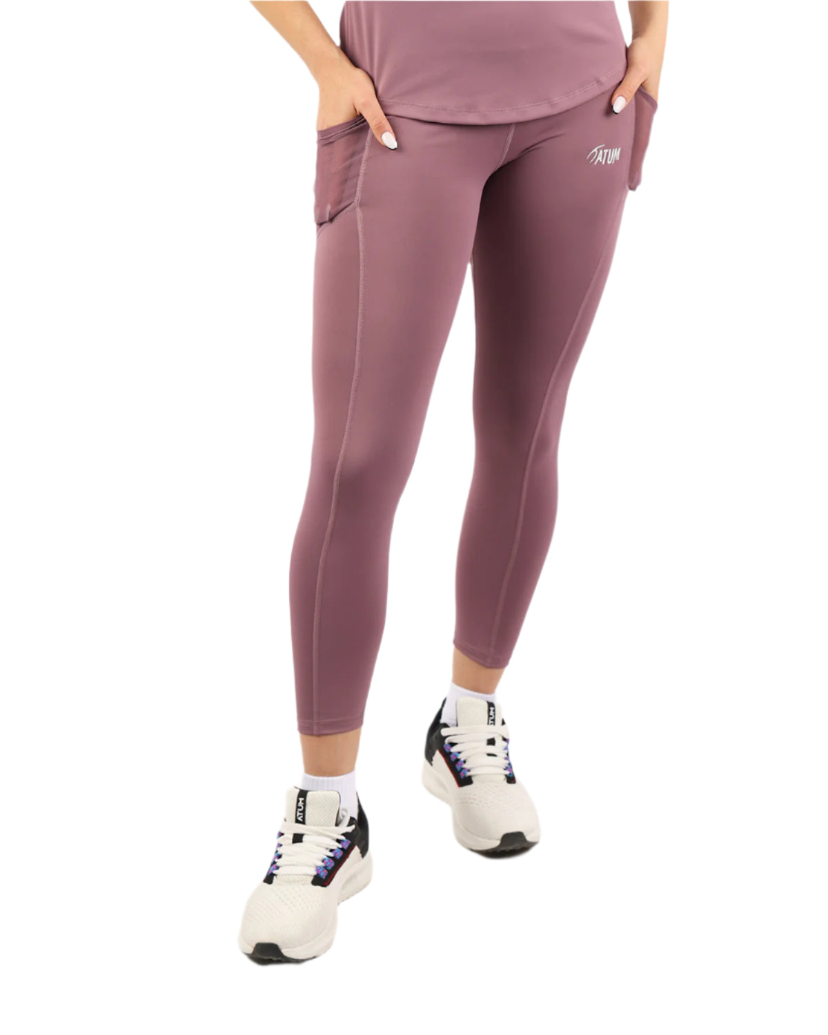 Pocket Flex Capri Violet Leggings-Atum -33686155