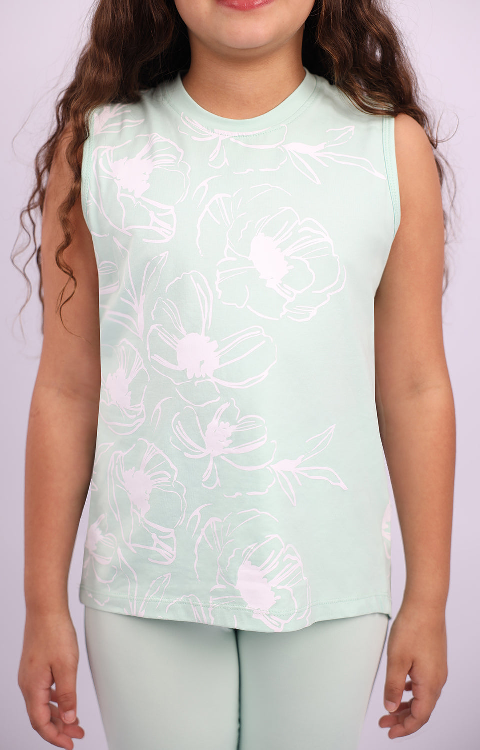 Atum Girl's Flowery Tank Top - Atum Egypt 
