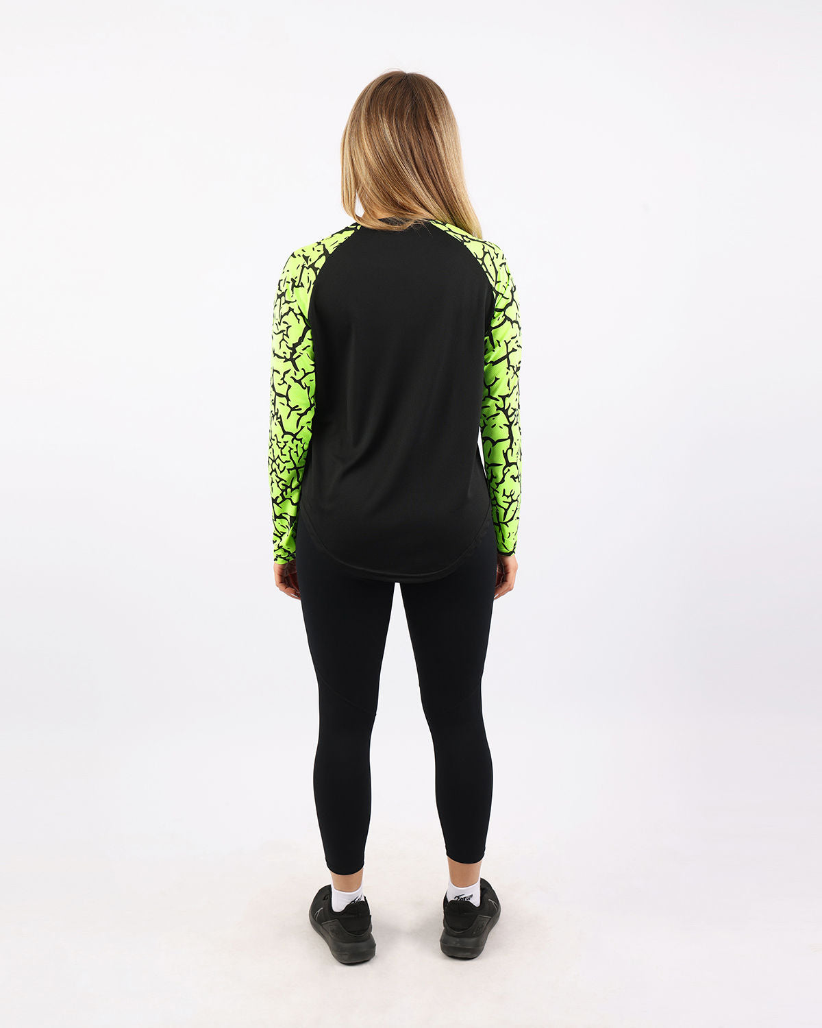 Crew Neck Long Sleeve Green Top-Atum -62199159