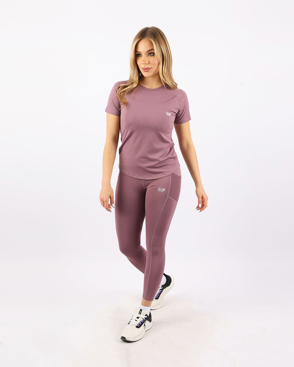 Pocket Flex Capri Violet Leggings-Atum -19627459