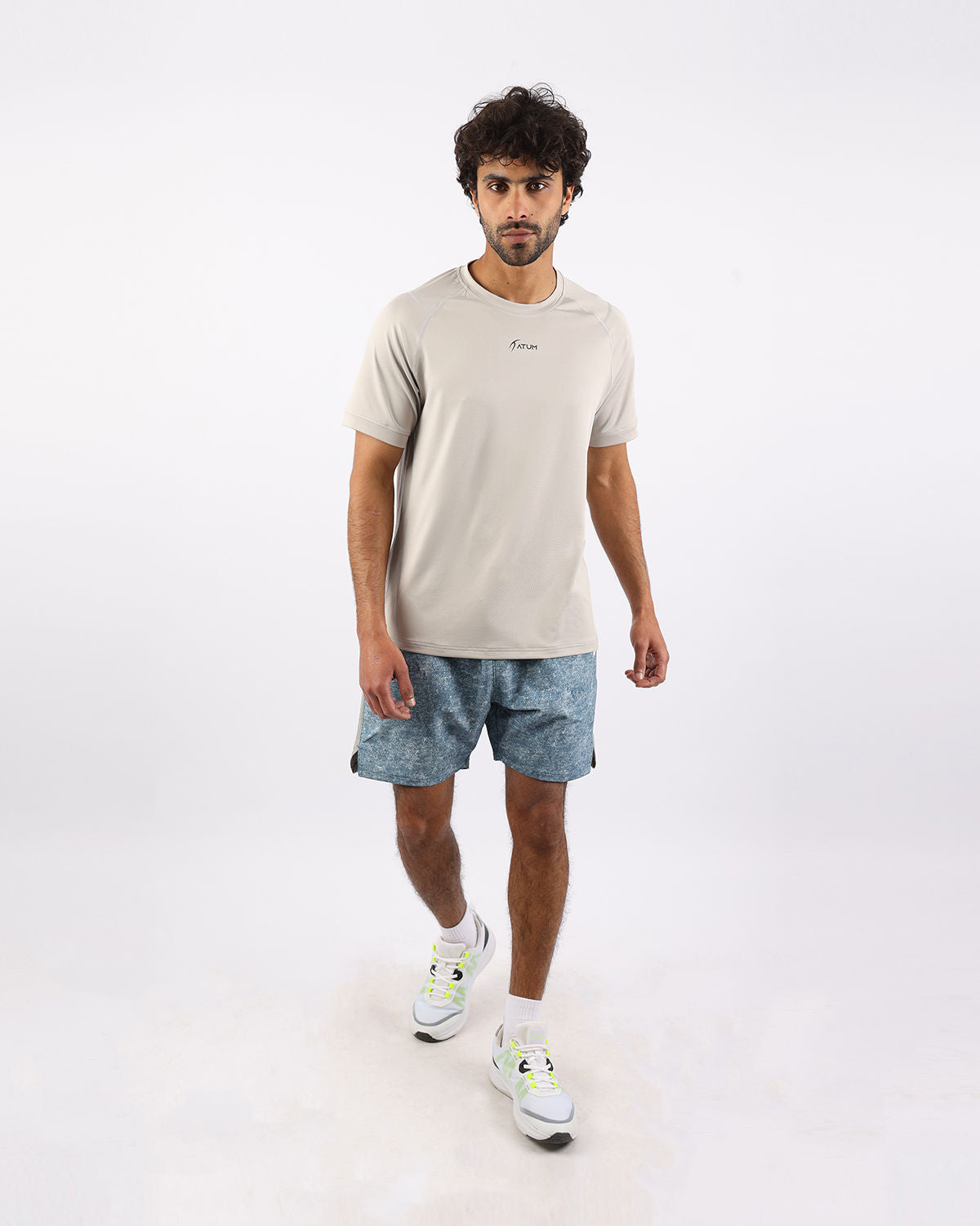 Energy Flow Men's Gray T-Shirt-Atum -13560593
