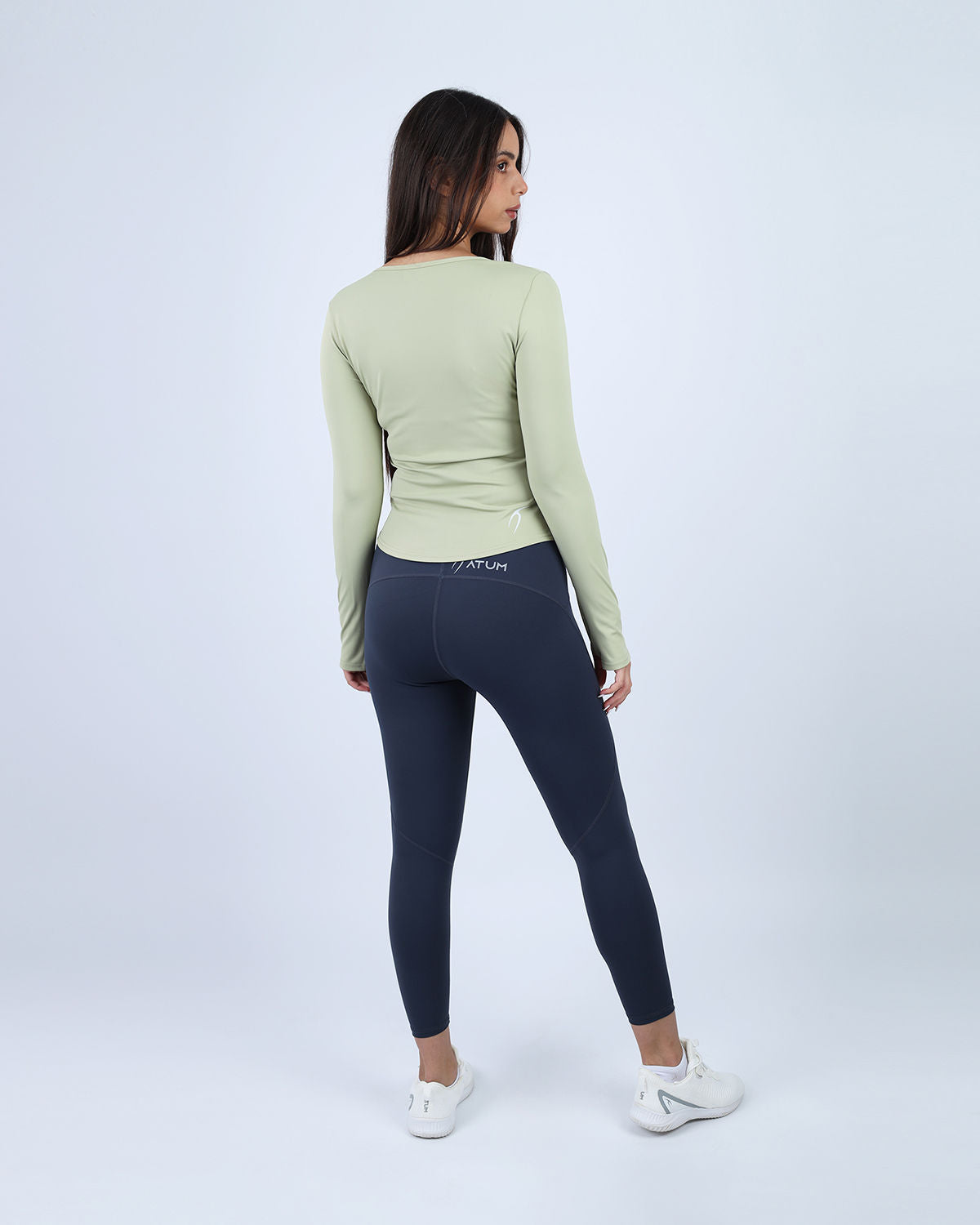 Elegance Women's Green Long-Sleeve Top-Atum -41140961