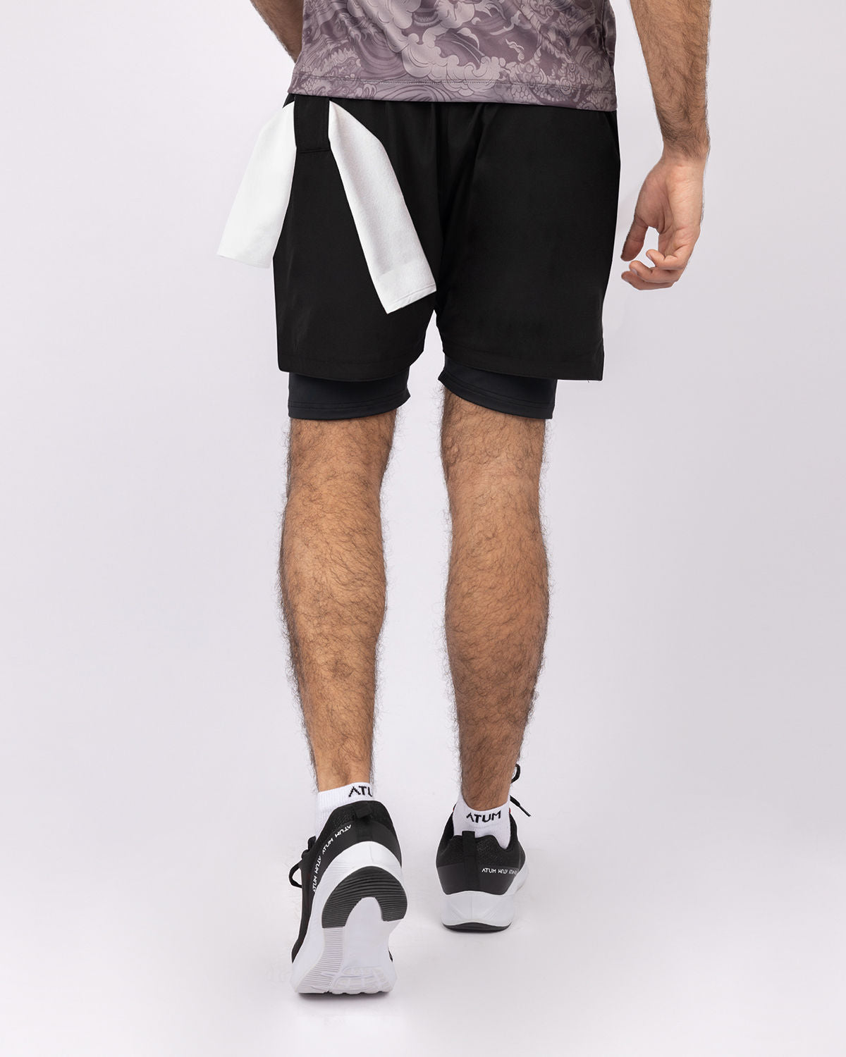 Hidden Pocket Black Training Short-Atum -25263864