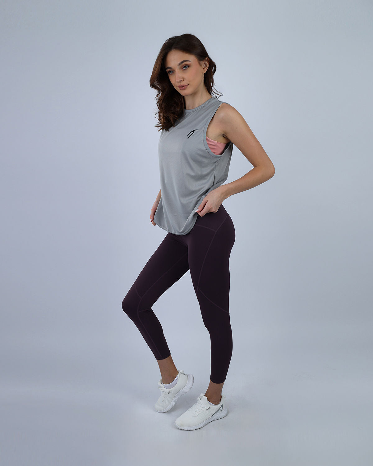 Modal Yoga Gray Tank Top-Atum -60435284
