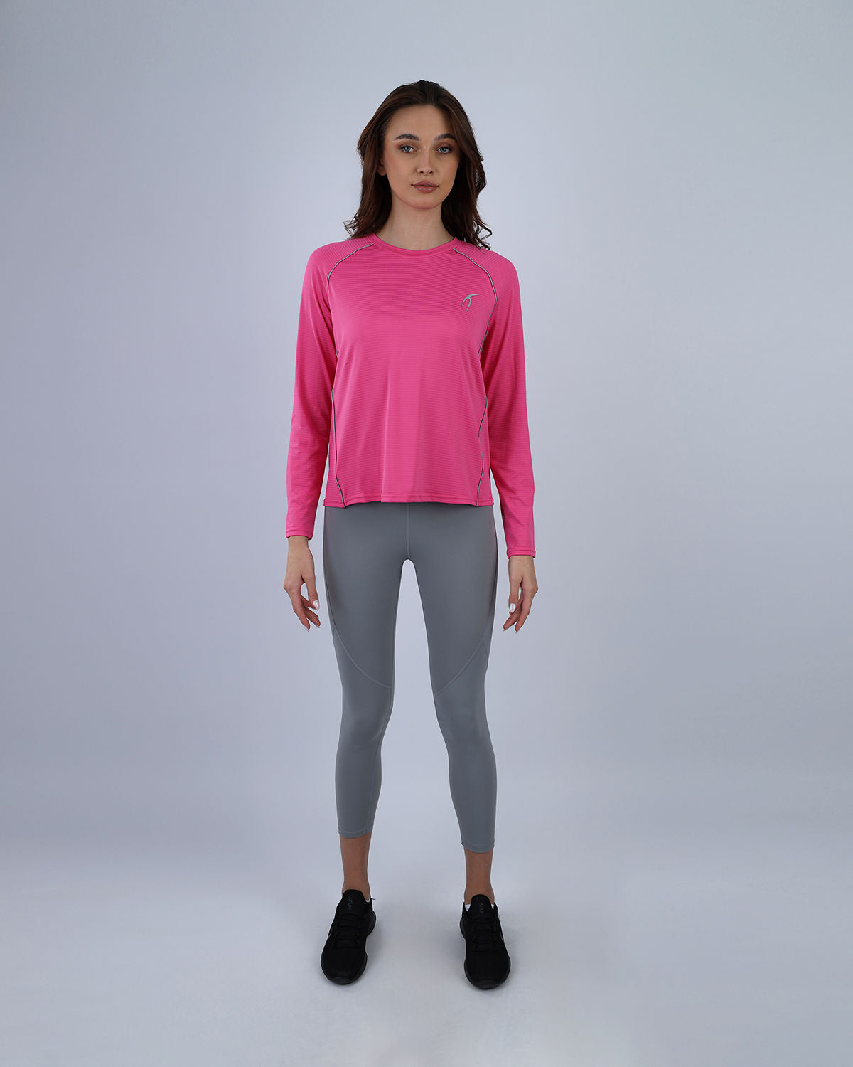 Slim Long Sleeve Fuchsia Top-Atum -67980681