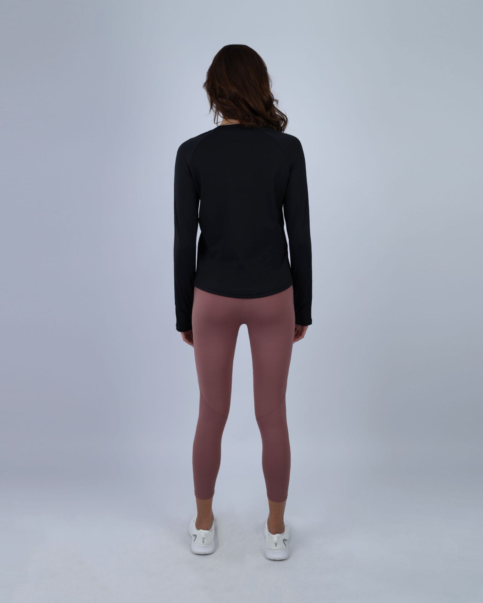 Slim Long Sleeve Black Printed Top-Atum -65628813