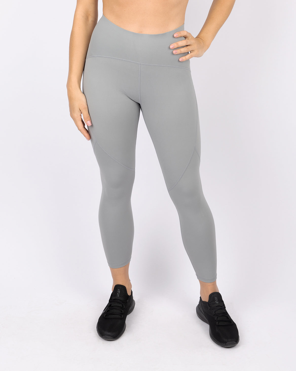 Premium High-Waisted Women's Leggings -  Gray