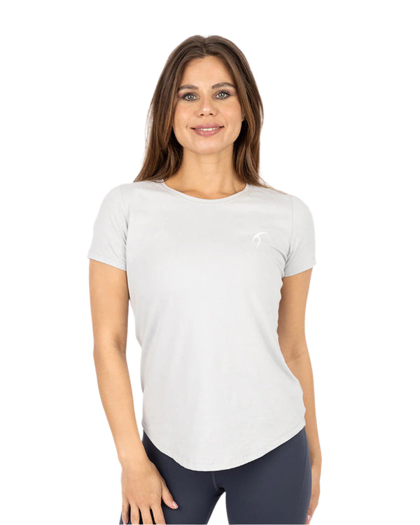 Basic Short Sleeves Gray T-Shirt-Atum -29393410